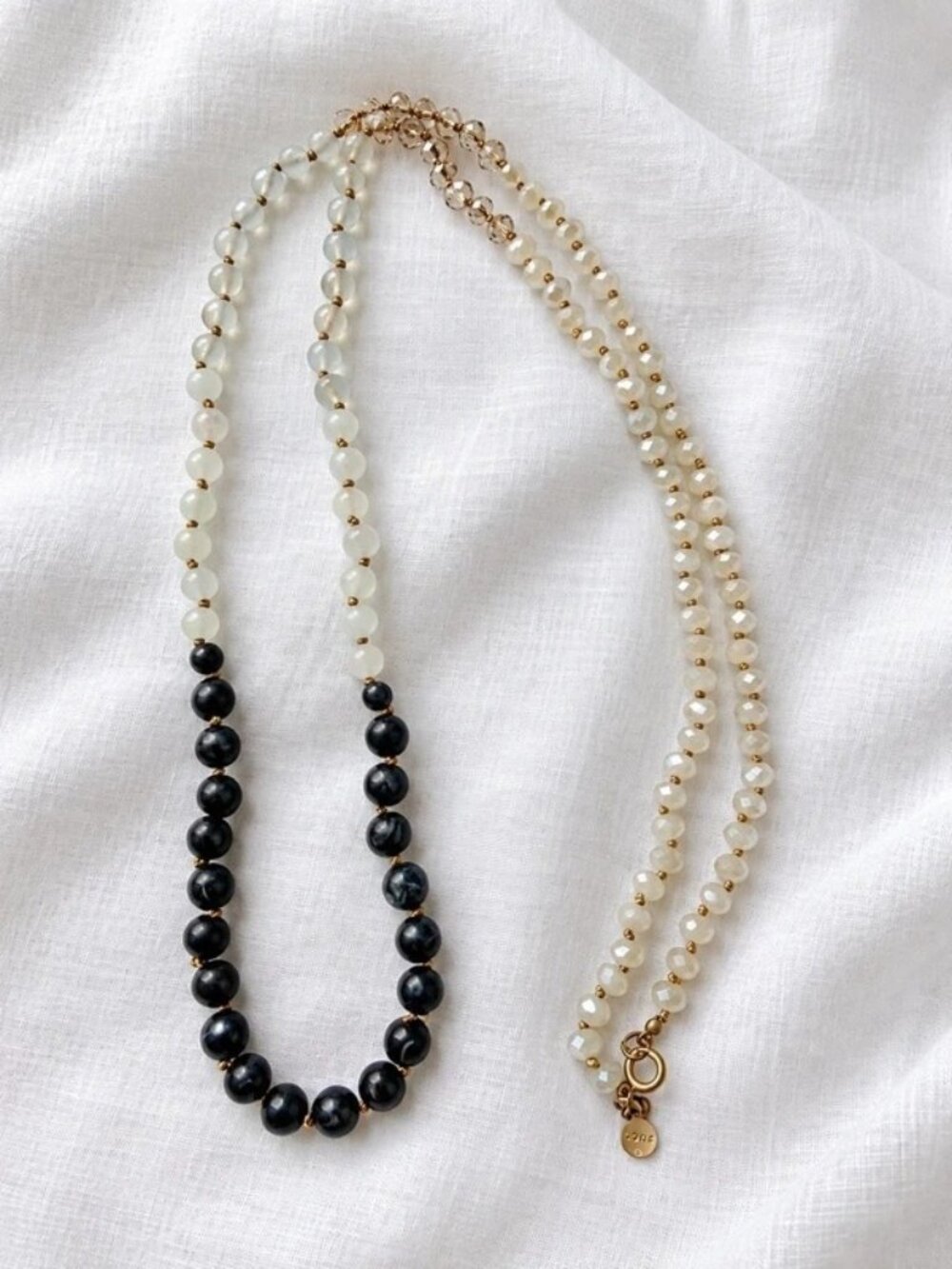 LOFT Multi-Strand Faceted Beaded Necklace